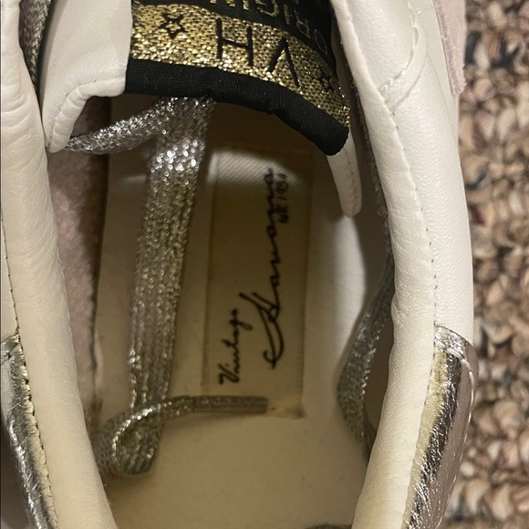 Womens Vintage Havana Lucy Star Lace Up White Pebble/Grey Sneakers - Picture 6 of 10